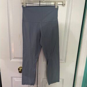 Blue Lululemon Align High-Rise Crop 21"